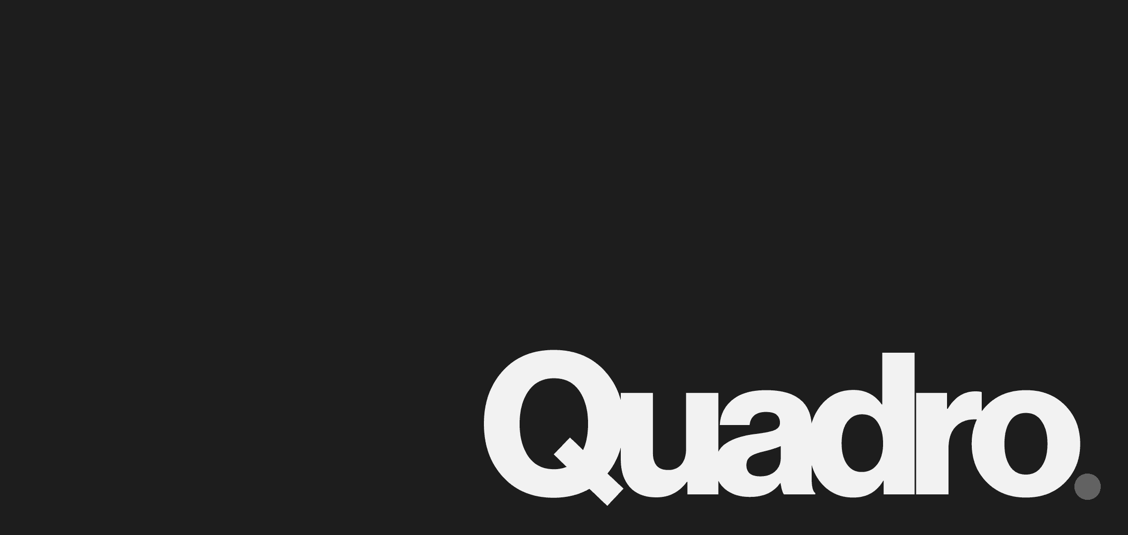 Aplicação do logotipo Quadro em fundo escuro